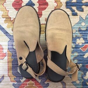 Dr. Martens Brown Suede Clogs